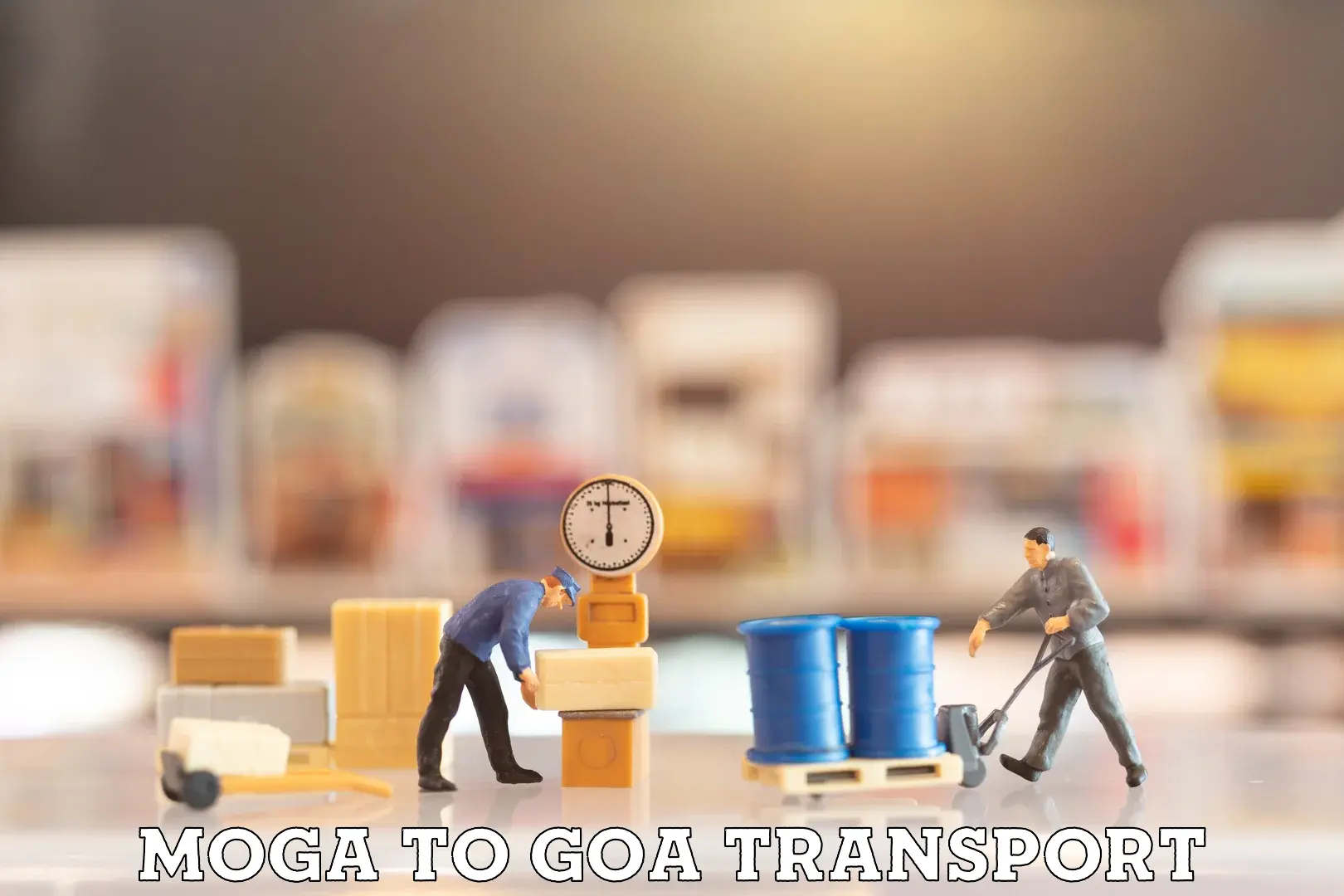 Nearest transport service Moga to Vasco da Gama