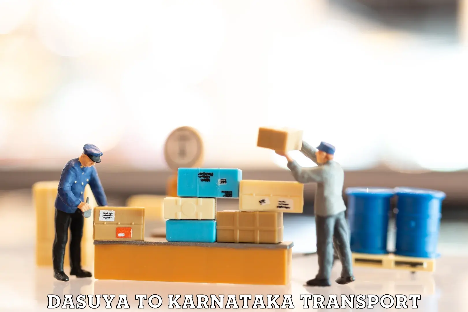 Land transport services Dasuya to Karnataka